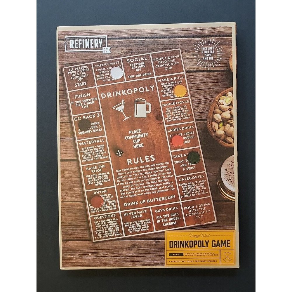Drinkopoly Game Refinery & Co. Heritage Collective NEW